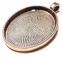 Big Loop Oval Antique Copper