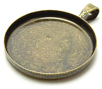 Big Loop Round Antique Brass