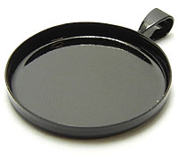 Big loop Round Black