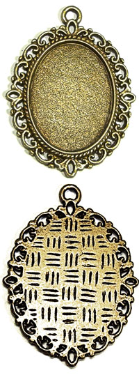 Oval Filigree Pendant
